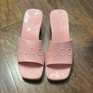 Women's Pink Slide Sandals